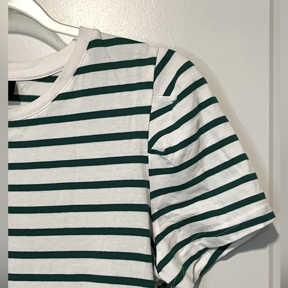 Who what wear green stripe t shirt dress